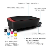 HP Ink Tank 316 Colour Printer, Scanner and Copier for Home/Office.  - Black and Red., Available